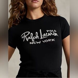 Polo Ralph Lauren Logo Ribbed Cotton Tee